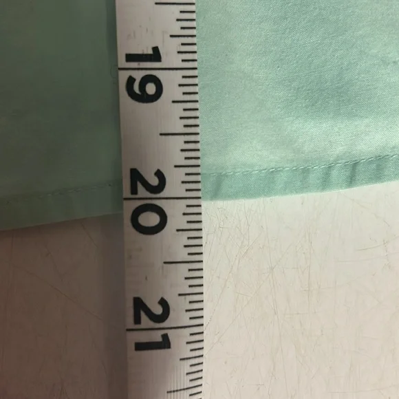 Talbots Light Blue Seafoam Green Button Down Sleeveless Blouse -Size 2p - Picture 7 of 7